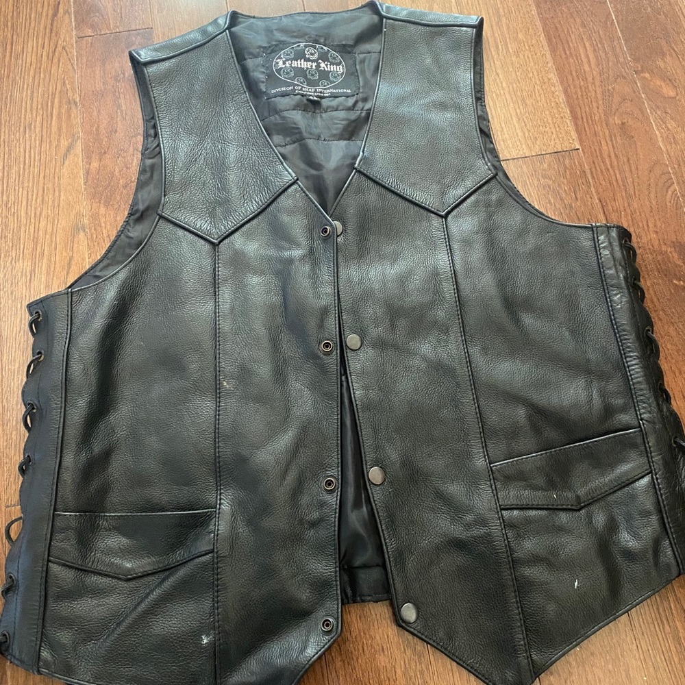 Leather Riding Vest